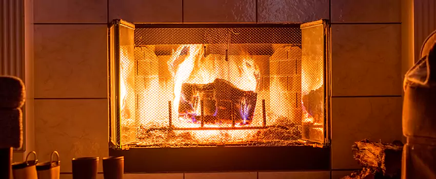 Mendota Hearth Landscape Fireplace Installation in Titusville, Florida