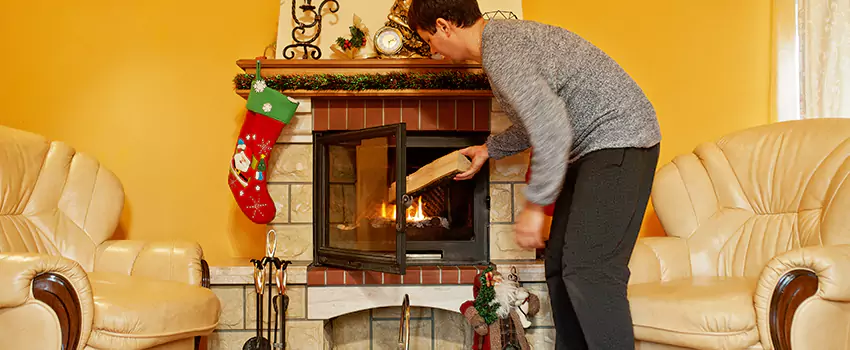 Rusted Metal Fireplace Restoration in Titusville, Florida